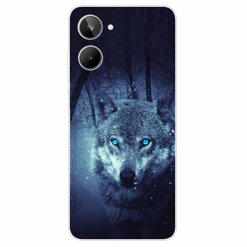 For Realme 10 4G Case 6.4'' Soft TPU Cats Lions Protection Silicone Phone Covers for Realme 10 Case 2022 Clear Realme10 RMX3630