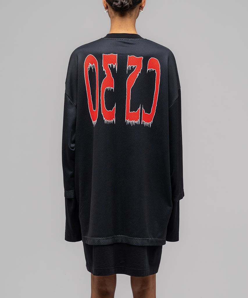 032Ssi (W) Game Layered Mesh Shirt Dress Black Black Game Layered Mesh Shirt Dress Black/ Black