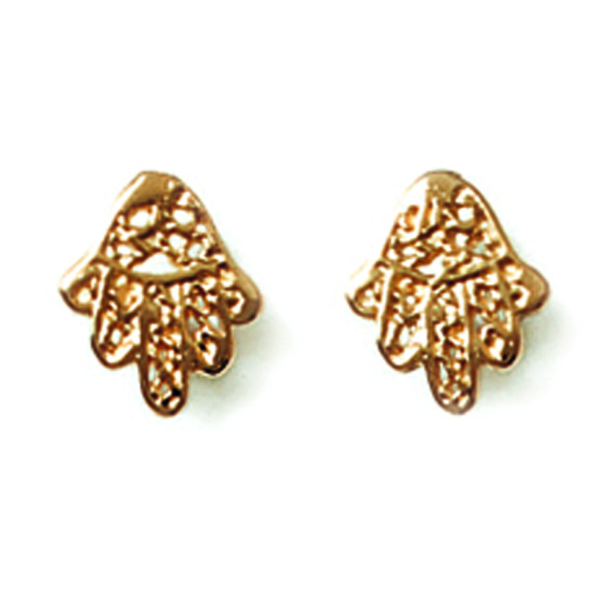 

Les Trésors De Lily [J7204] - Boucles Plaqué Or Main de Fatma doré - 8x7 mm