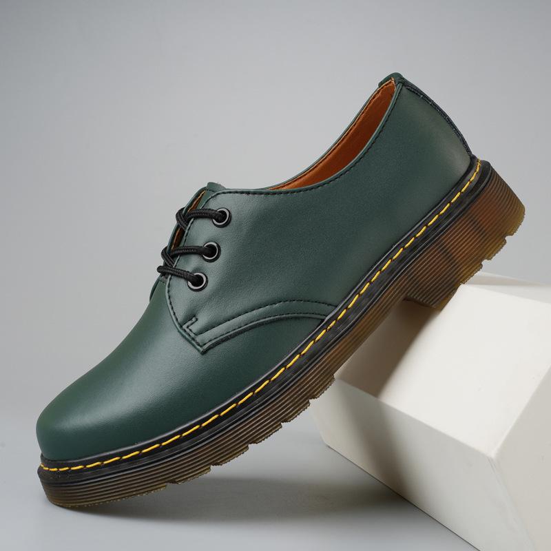 Low-top leather casual couple shoe holes classic large-size men's shoes, tooling women's short boots 1