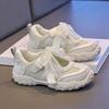 Summer Kids Sport Sneakers for Girl Pearl Lace Mary Jane Flats Lightweight Non-Slip Back To School Children Running Sandals