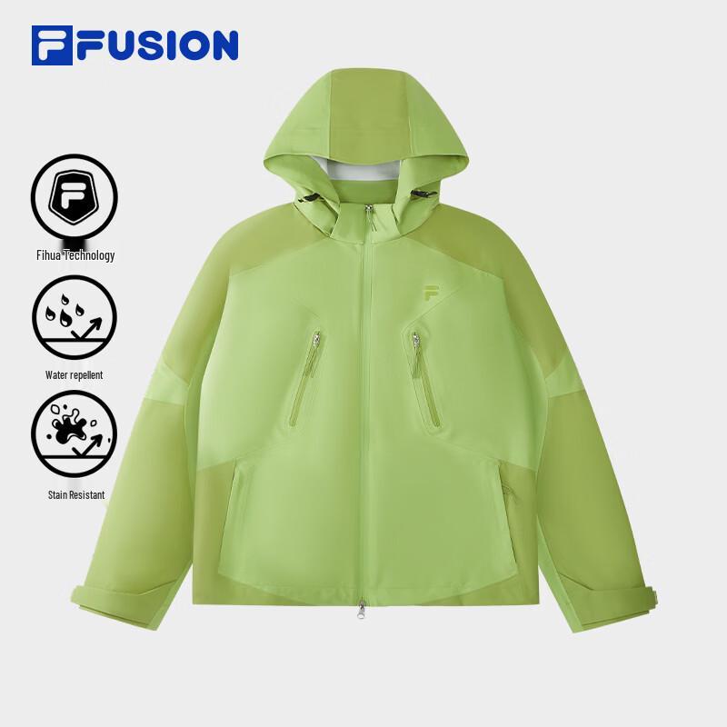 FILA FUSION Men s Water-Repellent Hooded Woven Jacket L