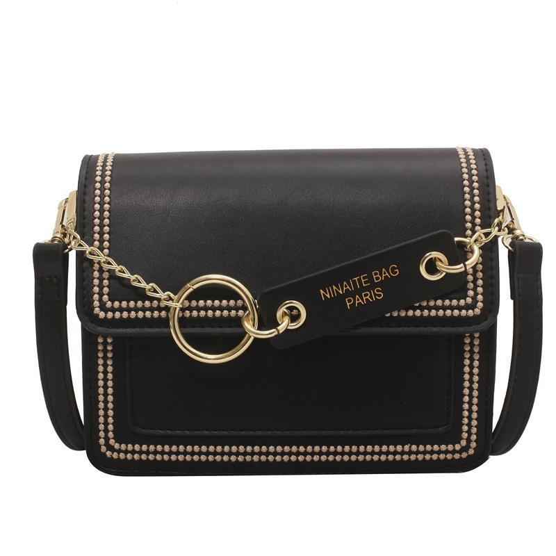 High-end small bag women's new trendy versatile shoulder messenger bag fashion niche small square bag