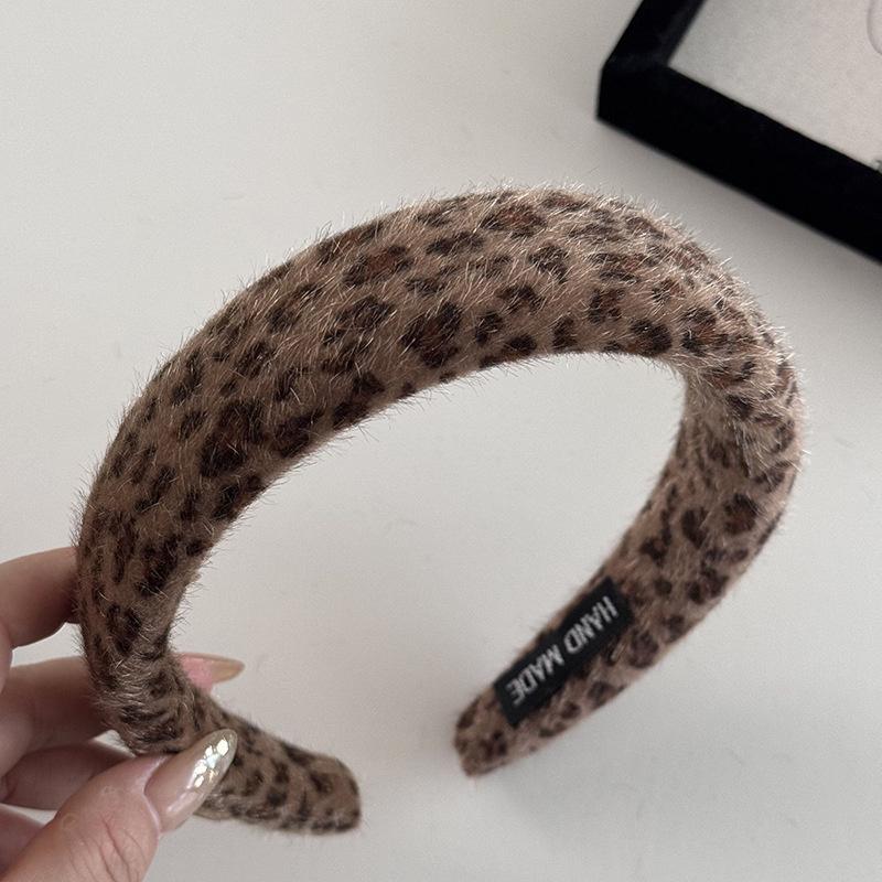 1/3 st 1,5/2/3 cm Chic Leopardmönstrat Hårband med Svampvaddering för Kvinnor Flickor Daglig Användning Mode Bekvämt Hårtillbehör