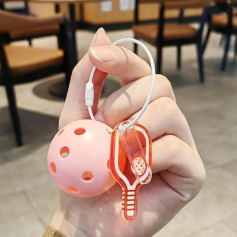Fun Pickle Ball Buckle Pickle Ball Ornament Pickle Ball Creative Pickle Ball Keychain Mini Pickle Ball Pendant