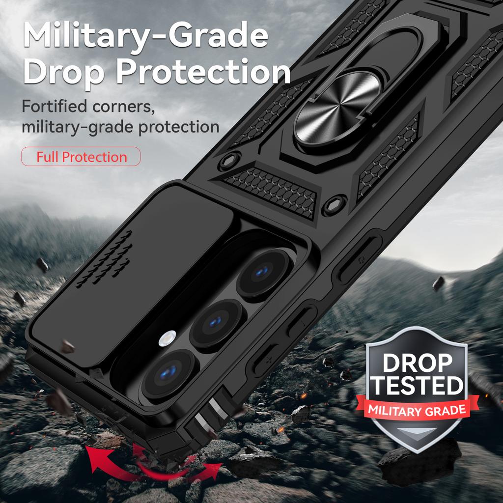 Anti-Falling Lens Protection Case for Samsung Galaxy A57 5G A17 A37 A16 A26 A36 A56 A15 A55 A35 A 17 57 Kickstand Covers