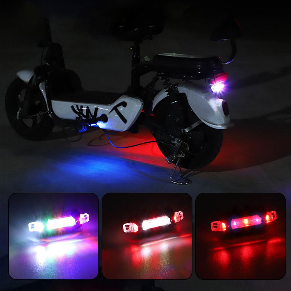 Motorcycle Lights Mini USB Rechargeable Drone Strobe Light  Mountain Bike Cycling Light Safety Warning Light Turn Signal LED