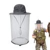 Mosquito Hat With Hiddens Net Mesh Repellent Insect Bee Protection Men Women Outdoor Sunscreen Fishing Cap
