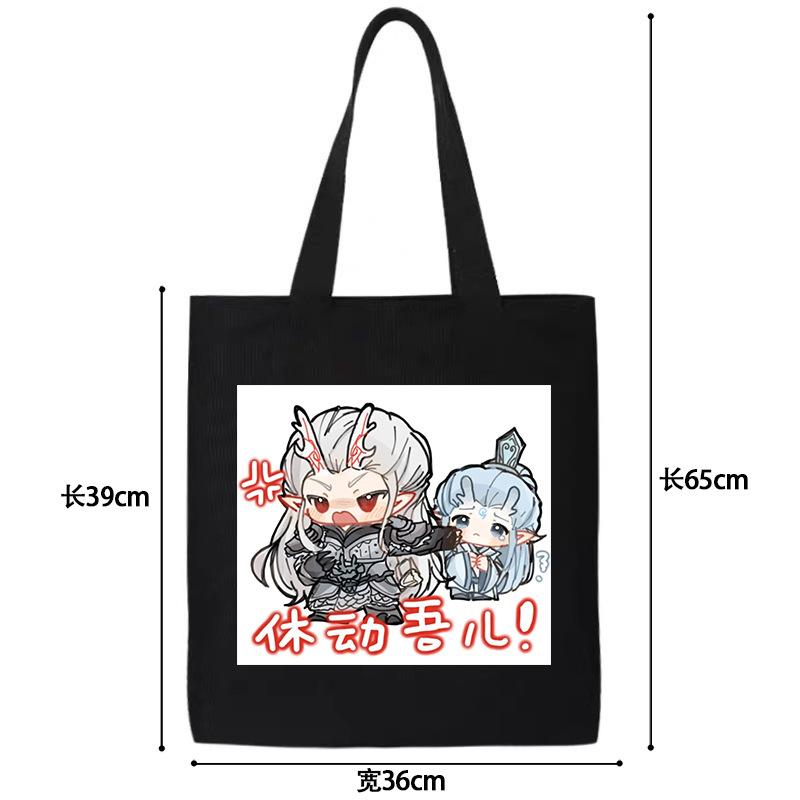 Nezhas Teufelskind Freches Meer Aobing Ausdruckspaket Niedlicher CP Avatar Canvas-Tasche Student Große Kapazität Umhängetasche Explosion