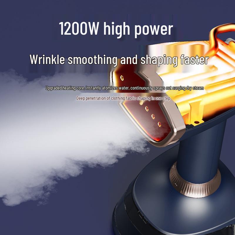 Compact Digital Garment Steamer & Iron with Folding Design - Handheld All-in-One for Household Use
