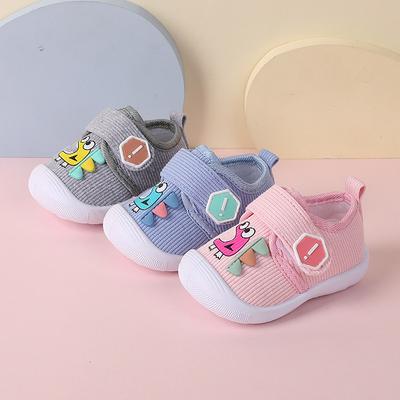 Zapatos de Lona de Dibujos Animados Suaves para Primeros Pasos de Bebé Unisex para 0-2 Años, Zapatos de Tela para Bebés Lindos Encantadores para Niños