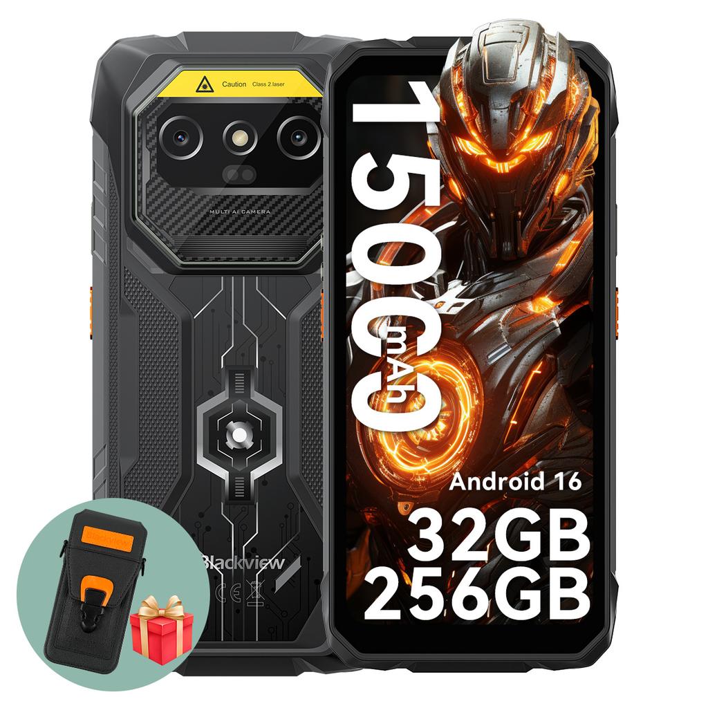 Blackview ROCK 1 PRO Professional Scanner Mobile, 8GB RAM, 256GB ROM Android 16 15000mAh Rugged Smartphone