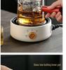 Compact Electric Ceramic Tea Brewer with Glass Teapot - Ideal Tabletop Stove & Mini Water Boiler
