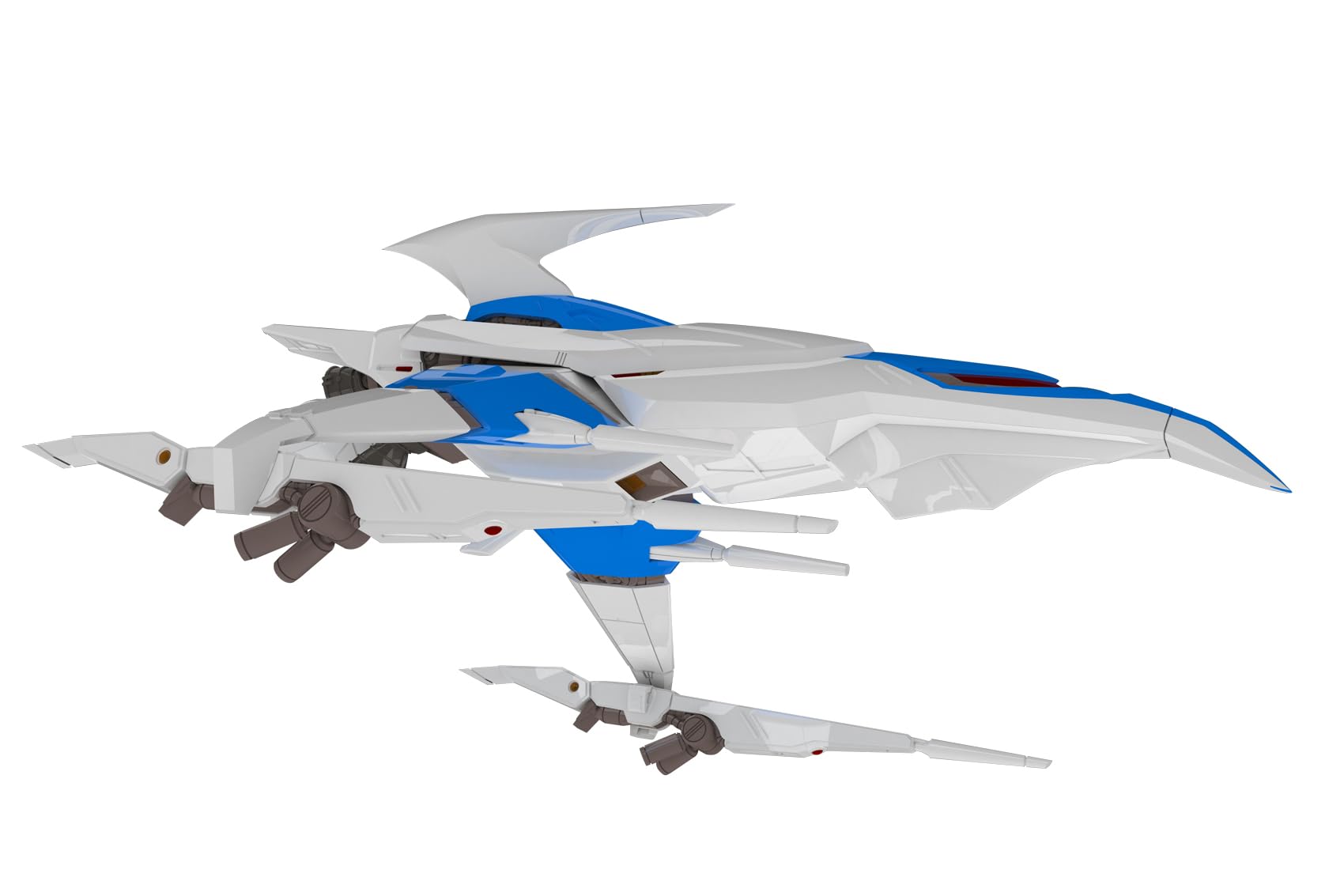 

PLUM Darius Silver Hawk КОСМИЧЕСКИЙ ИСТРЕБИТЕЛЬ 2P Пластиковая модель 140мм PP163 3F-1B ЦВЕТ, Масштаб 1/144, Предварительно окрашенный набор, Прибл.. Длинный,