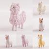 Cute Alpaca Wooden Carving Decor For Home Gift And Birthday Celebration