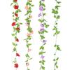 Simulated Rose Winter Jasmine Cherry Blossom Artificial Vine Decoration For