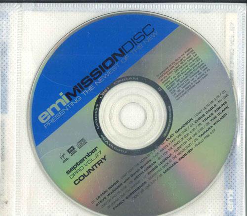 CD РАЗЛИЧНЫЕ Emi Mission Disc Сентябрь Dpro Vol DPROVOL27 EMI MUSIC CANAD Канада КантриФолк Б/у