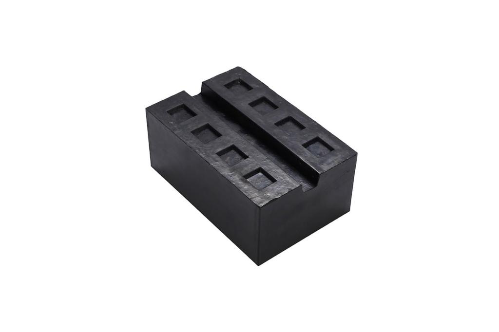 Kanoan Lift Rubber Jack Set of 80mm Rubber Blocks for Tire Change Grooved Lift Rubber Support Rubber Rubber Cushion Blocks, Pads, 4, Lift-Up,