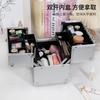 Estuche de Maquillaje Profesional Multicapa para Uñas y Maquillaje Permanente Kit de Herramientas Estuche de Maquillaje Portátil para Maquilladores en Locación