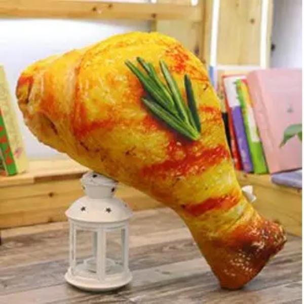 Cute plush toy food Reallife style Chicken leg chick pillow cushion birthday gift