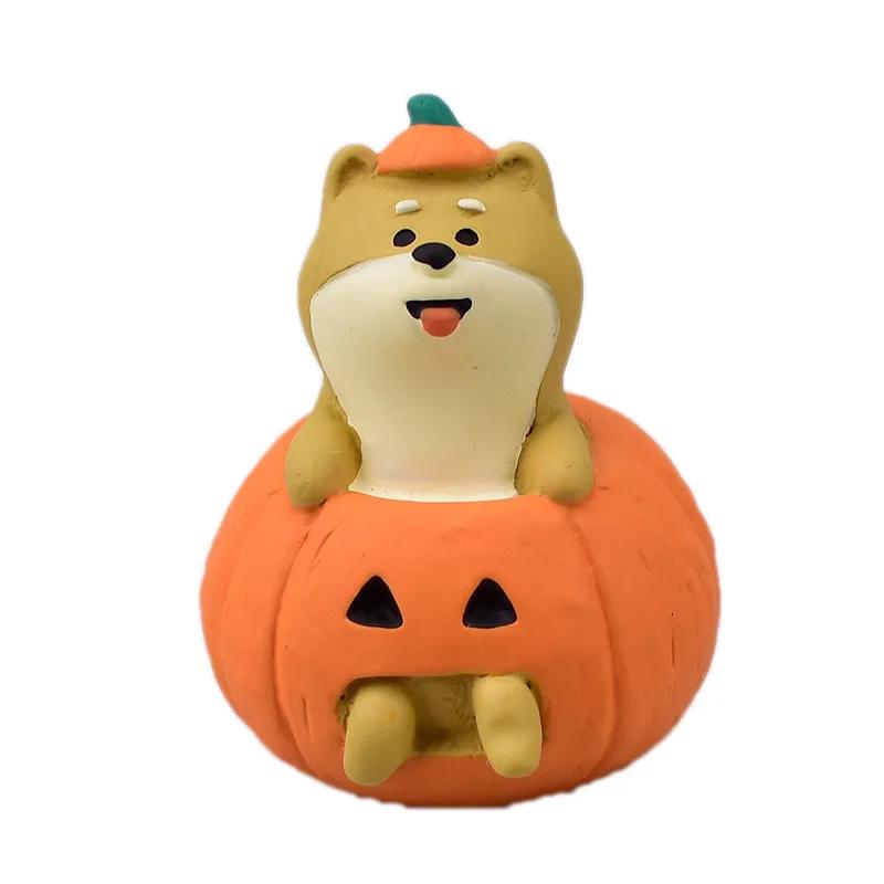 New!Japan Zakka 2025 Halloween Japan Decor Bookshelf Decoration Collectible Home Decor Resin Craft Ornaments Scene Decoration