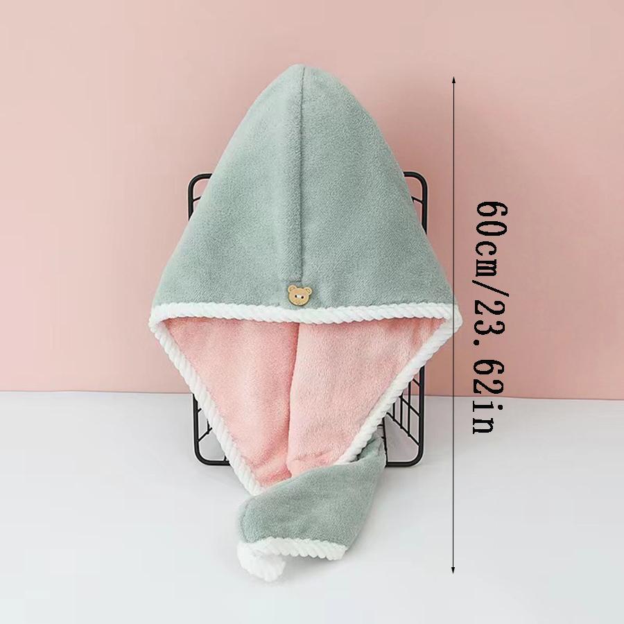 1PCS Double Thickened Hair Dryer Cap Super Absorbent Blow Free Quick Dry Hair Wash Towel Hair Towel Shower Cap