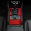 Oberer Wildleder-Zieraufkleber für Mazda 3 Axela BP      2024 2025 Auto Automatikschaltpanel mit Sportknopf