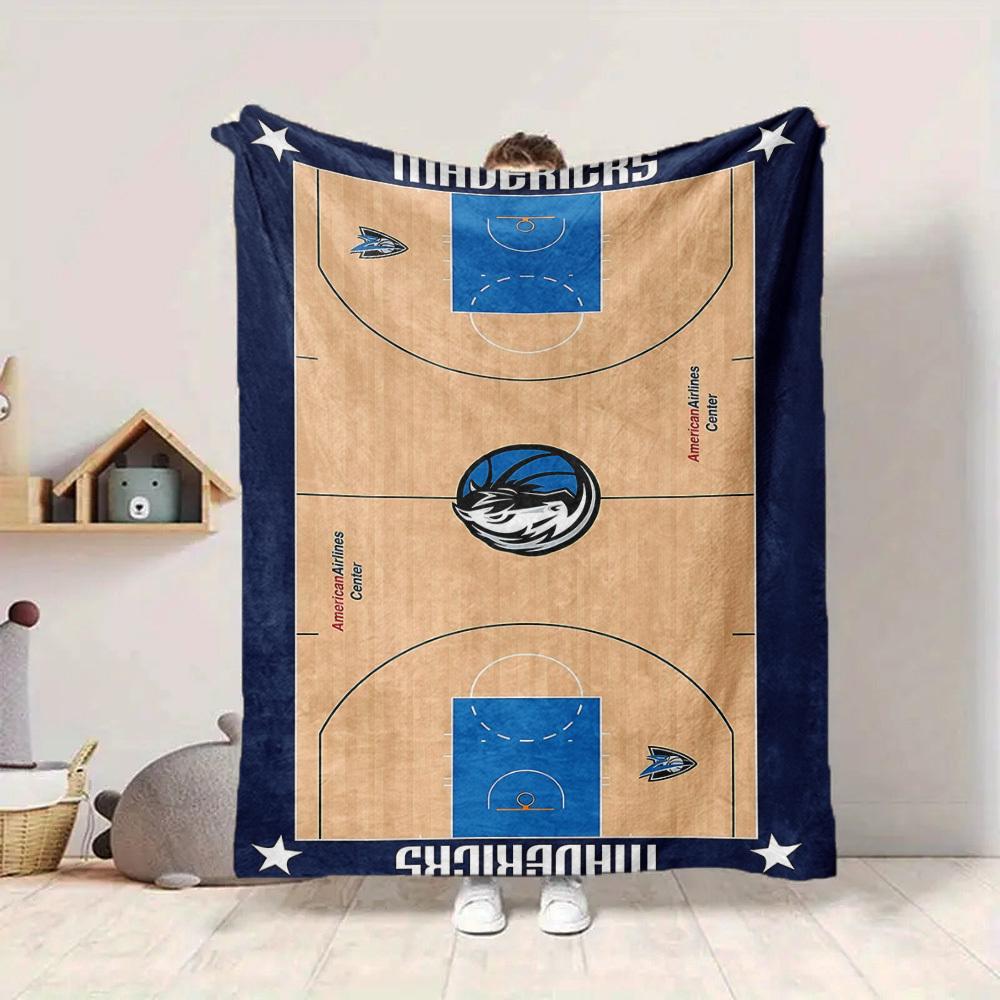 1 Stück Basketball Mavericks Flanelldecke, Weich Hautfreundlich mit Digitaldruck, Verschiedene Größen erhältlich für Familie, Freunde, Geburtstag