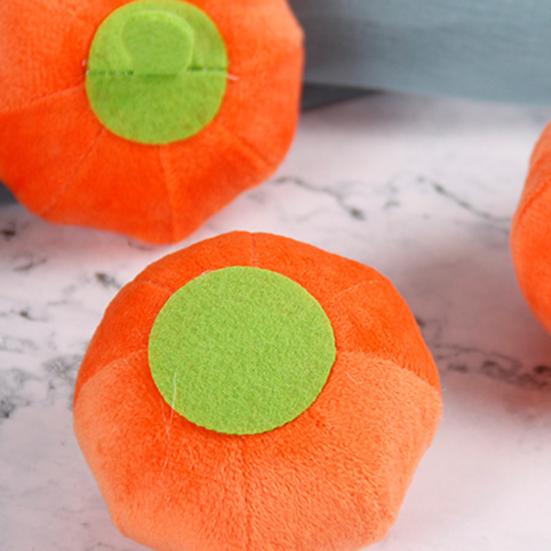 Yousheng Dog Plush Toy Decorative Relieve Boredom Orange Sounding Pumpkin Mini Stuffed Doll for Home