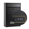 Combination Lock Security Mailbox Wall Mount 8.6x3.3x12.6inch for Gated Community Mail Collection