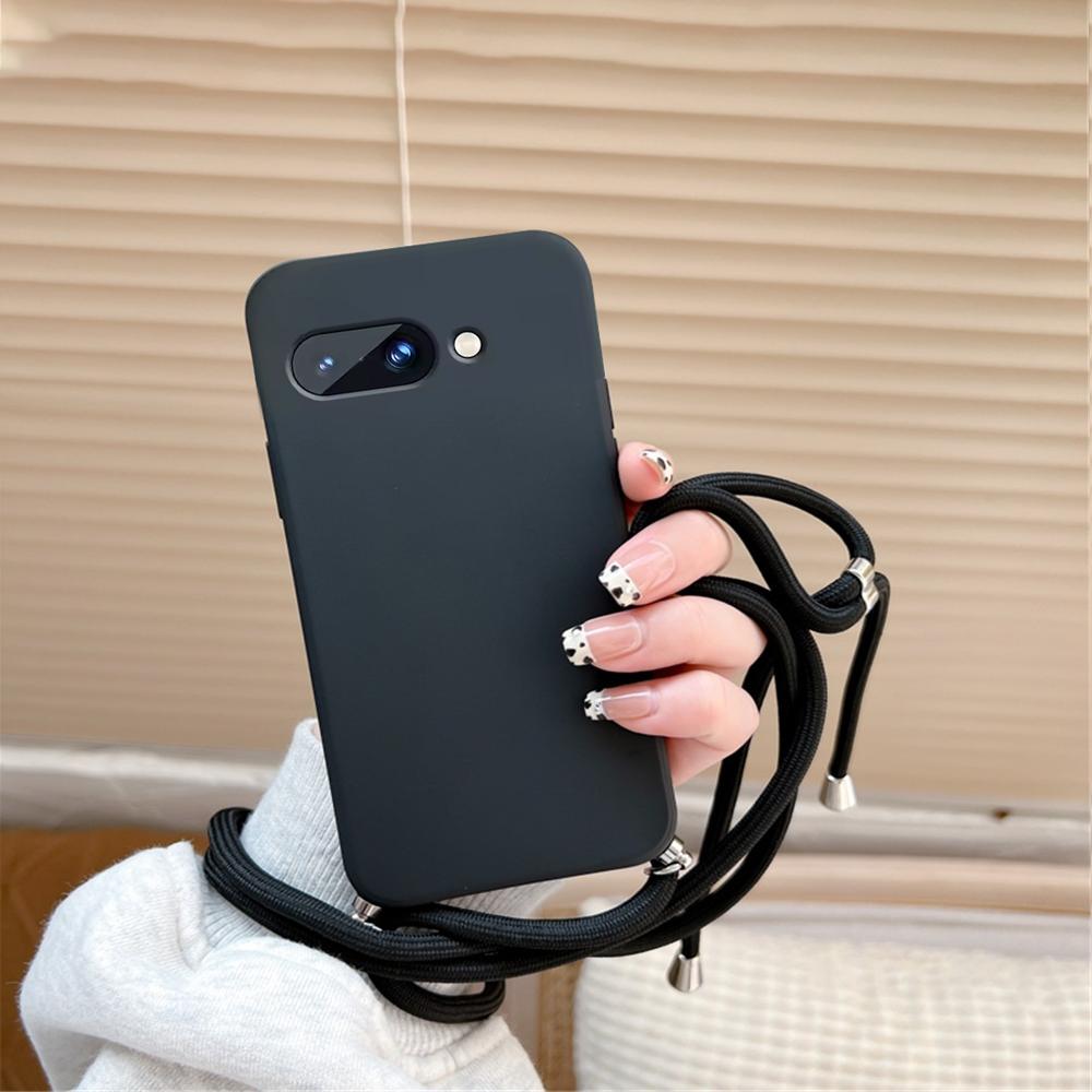 Laccetto a Laccio da Collo per Telefono Custodia Posteriore in Morbido Silicone per Google Pixel 10A 9 9A 9 10 Pro XL 7 7A 8 8A Fundas