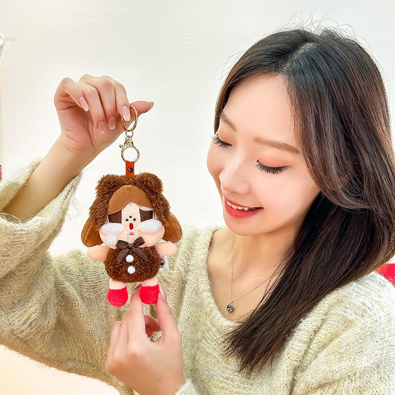 Cross-border Cartoon Crying Plush Doll: Cute Style Keychain Bag Pendant Gift