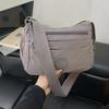 Solid Color Crossbody Bag Women's Multi-Compartment Lightweight Shoulder Bag