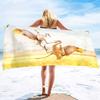 Red-Crowned Crane Series Seaside Vacation Beach Towel Swimming Bath Towel Microfiber Sports Towel