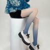 Gradient Color Stockings Niche Millennium Black Gray Japanese Style Colorful Ultra-thin Arbitrary Cut Pantyhose
