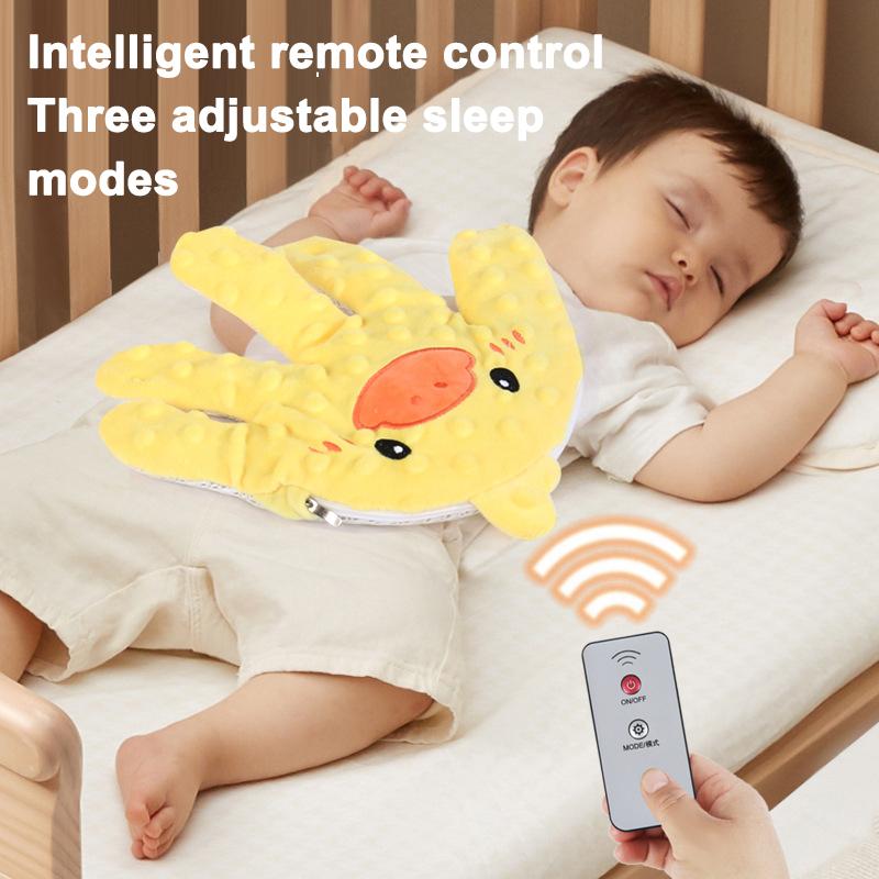 Newborn Electric Simulated Palm Sleep Pillow Baby Startle Prevention Sleep Pad Heated Remote Control Soothing Toy Accessories