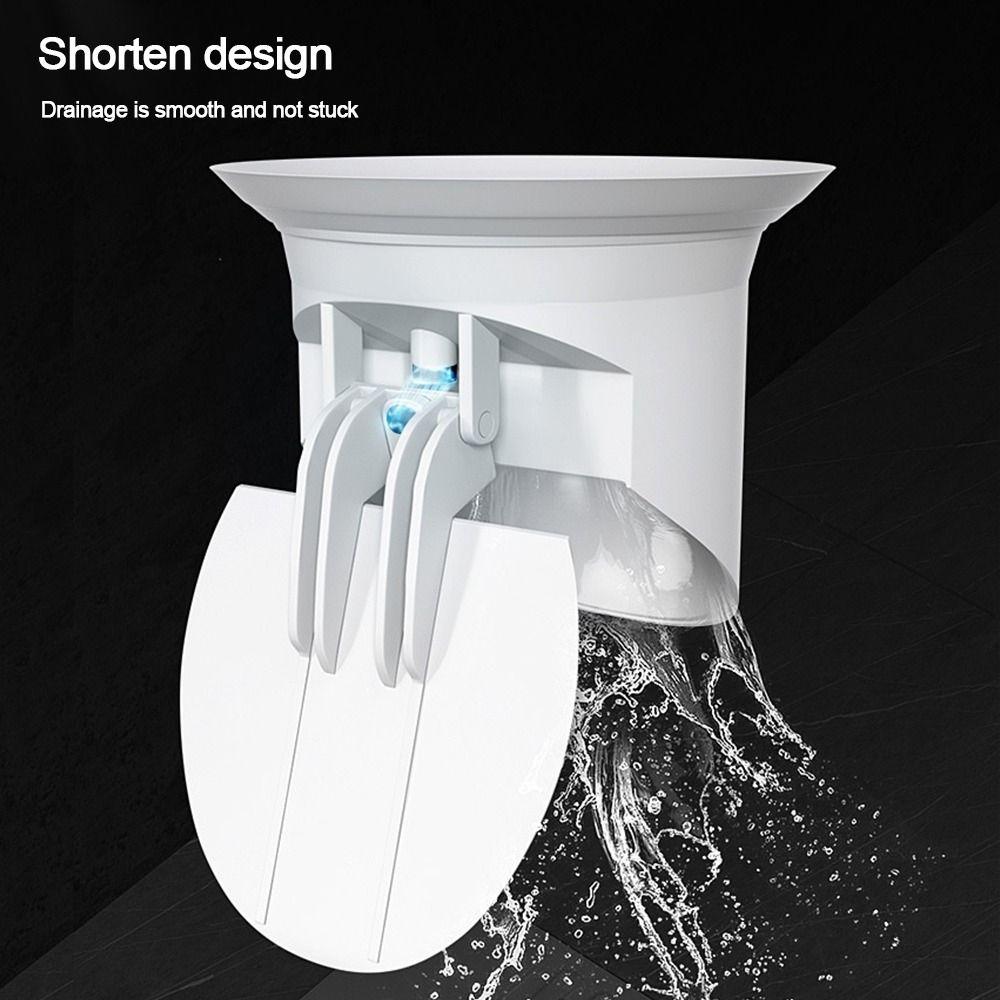 Plastikowy Przykucany Dół Odor Stopper biały Armatura Toaletowa Pokrywa Przeciwdziałająca Blokowaniu Łazienka Toaleta Przykucana
