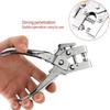Easy Pressure Eyelet Hole Punch Hollow Design Metal Buttonholes Tool Grommet Pliers  Craft Kit
