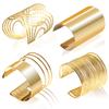 4 Pcs Gold Manschette Armreif Armband Für Frauen Öffnen Breite Draht Armbänder Gold