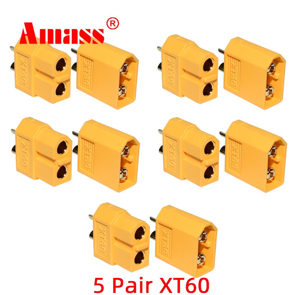 Amass XT60 Connectors XT60 Female XT-60 Male Plug XT60 Bullet Plugs XT60 For RC Lipo Battery Rc Drone Airplane Car Accessories