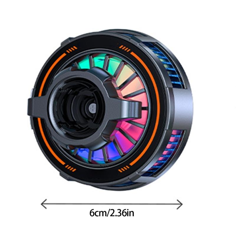 Upgrades Ice Cooling Smartphone Coolers Magnetic Attachment 360 Rotation Phone Cooling Fan for Tablets & Mobile Phones