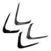 1 Pair Front Air Vent Splitter Enhanced Aerodynamics Sporty Look Increased Downforce Bumper Splitter
