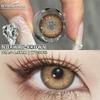 Eyeshare 2PCS New Fashion Color Contact Lenses Blue Glasses Lenses Brown Natural Beauty Lenses Green Fashion Lenses