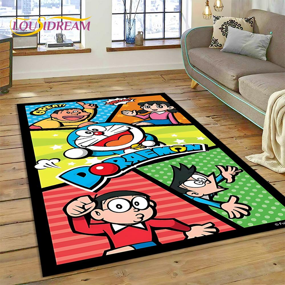 3D Cartoon Dream D-Doraemon Anime Rug Carpet for Living Room Bedroom Home Decor,Floor Mat Non-slip Decoration for Sofa Doormat