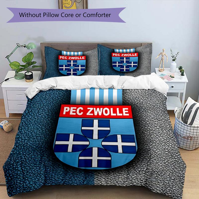 3pcs Duvet Cover Set (1*Duvet Cover + 2*Pillowcase, Without Core), PEC Zwolle Print Bedding Set, Bedroom Decor, All‑Season, Birthday Gift