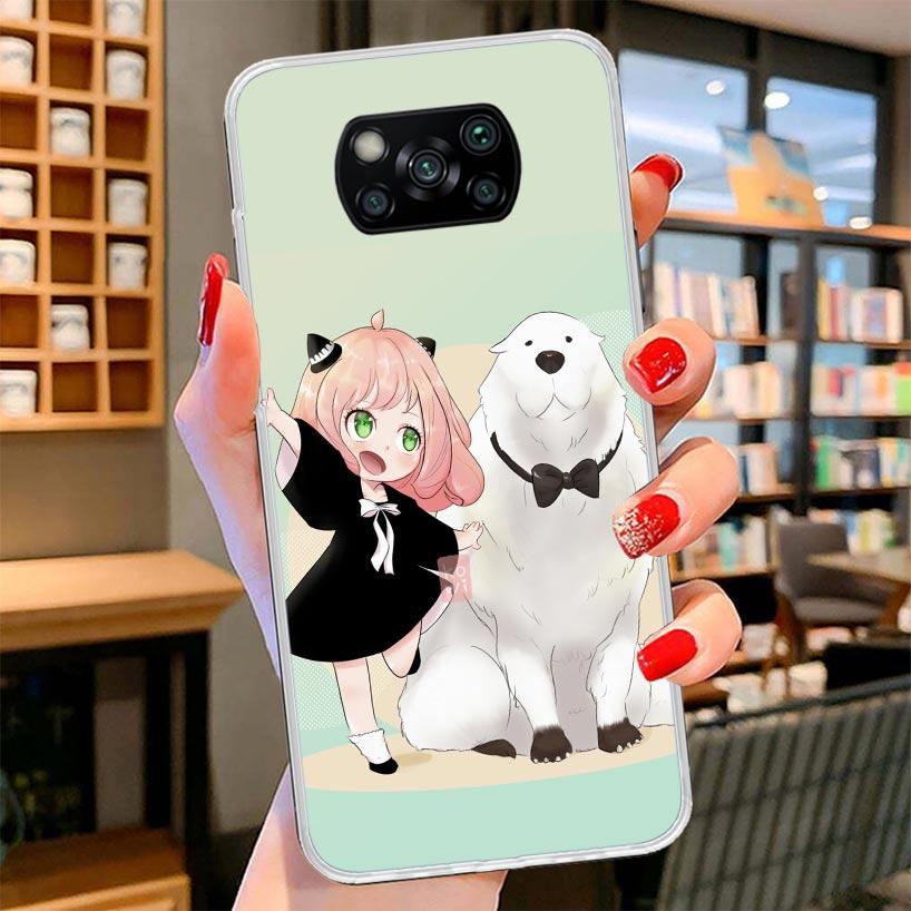 Spy Family Anya Cute Cover Phone Case For Xiaomi Poco F7 Ultra X7 X6 X5 Pro M7 Redmi 15C 15 13C 13 12C 12 10C 10 9A 9C 9T 9 Shel
