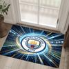 Manchester City Design Crystal Velvet Carpet Cozy Non?Slip Printed Rug For Bedroom Living Room Entrance