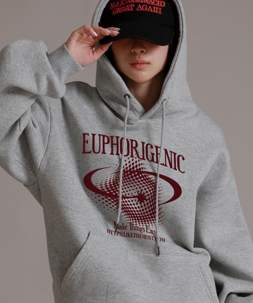 Like The Most Jupiter Oversized Hoodie_Melange