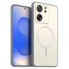 Frosted Semi Clear Magnetic Phone Case for Xiaomi 13T Pro,13T Soft TPU Cover