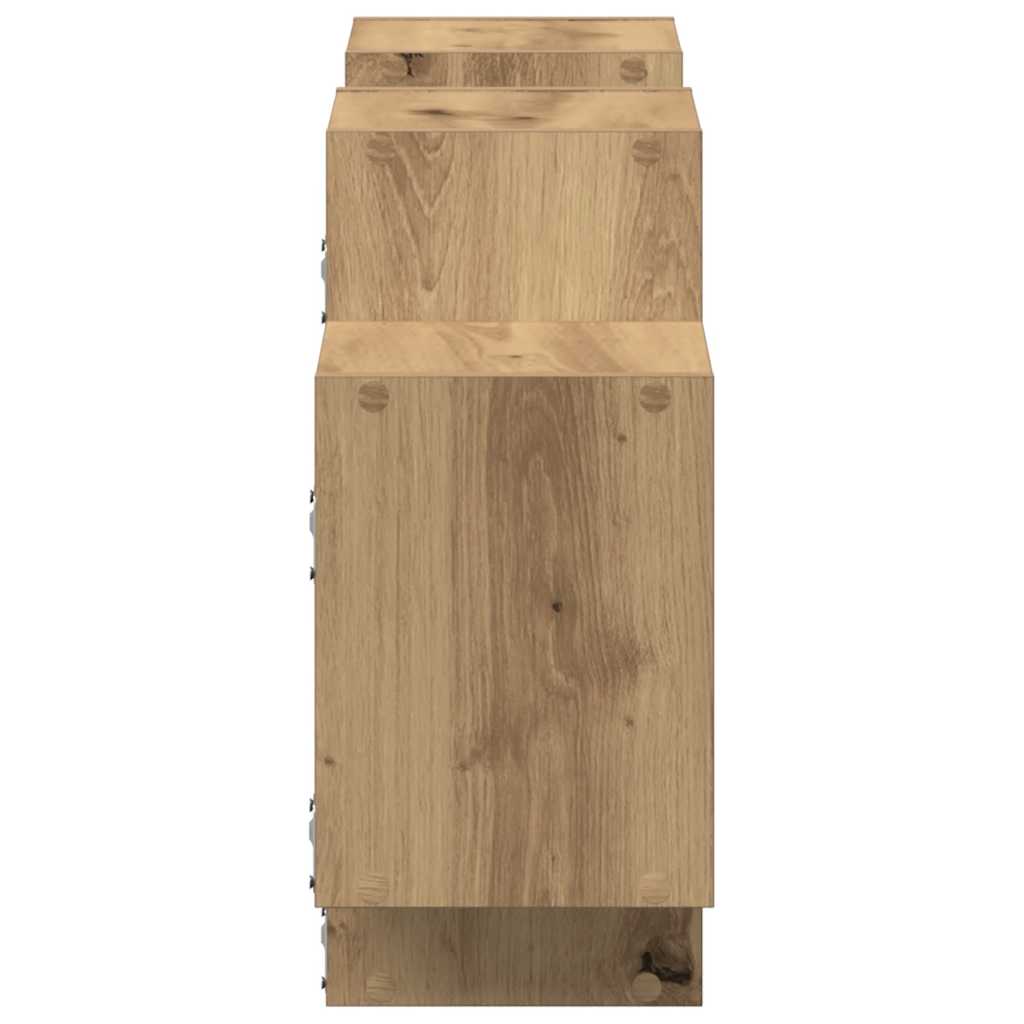 Wall Shelf Artisan Oak 129 x 18 x 42 cm Wood Based Material